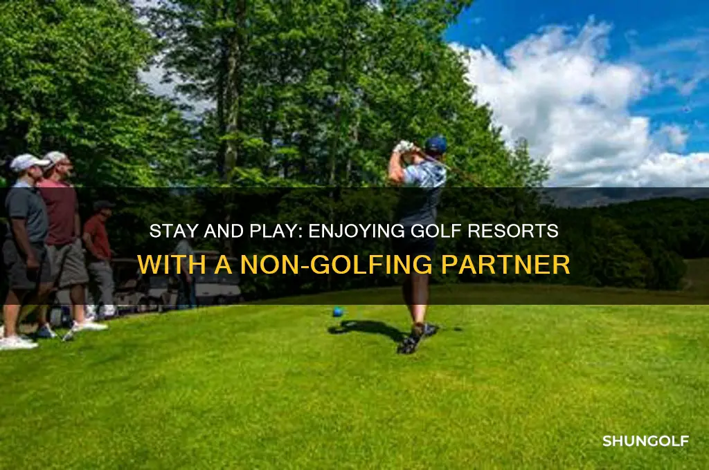 can i stay and play with a non-golfing partner