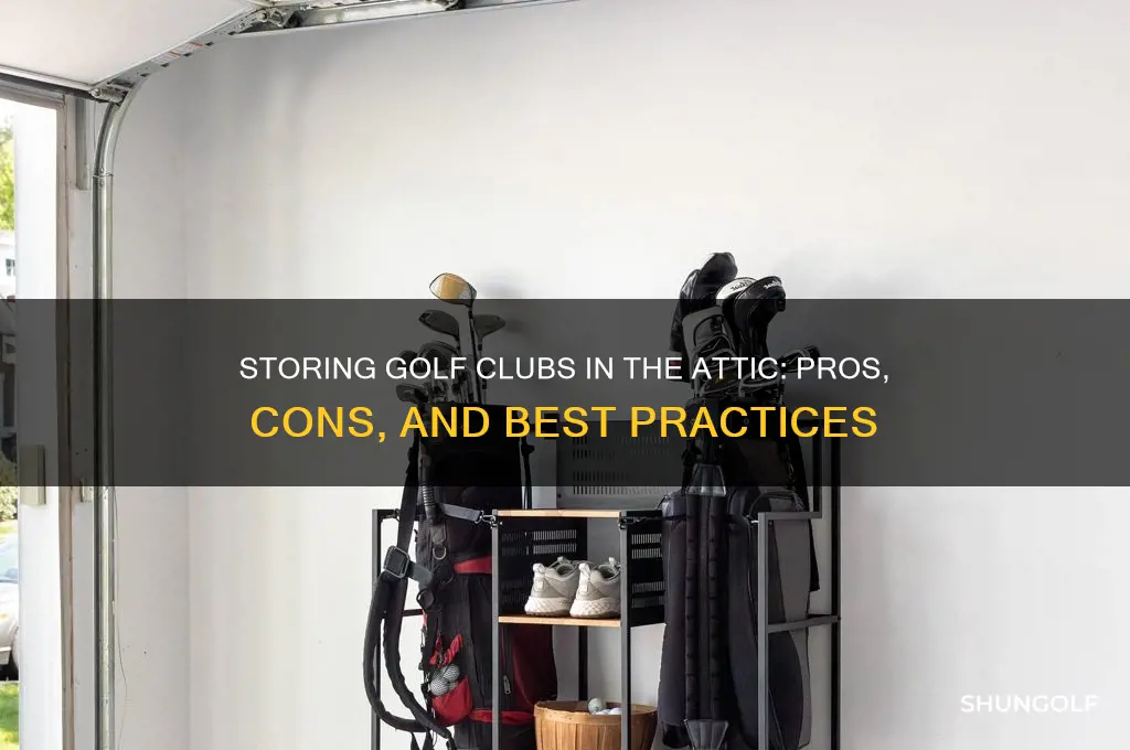 can i store golf clubs in attic