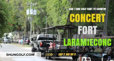 Golf Carts at Fort Laramie Country Concerts: Rules and Tips