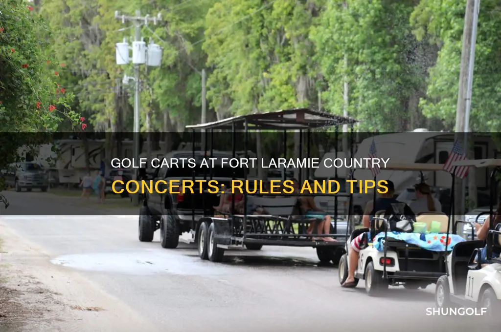can i take golf cart to country concert fort laramieconcerts