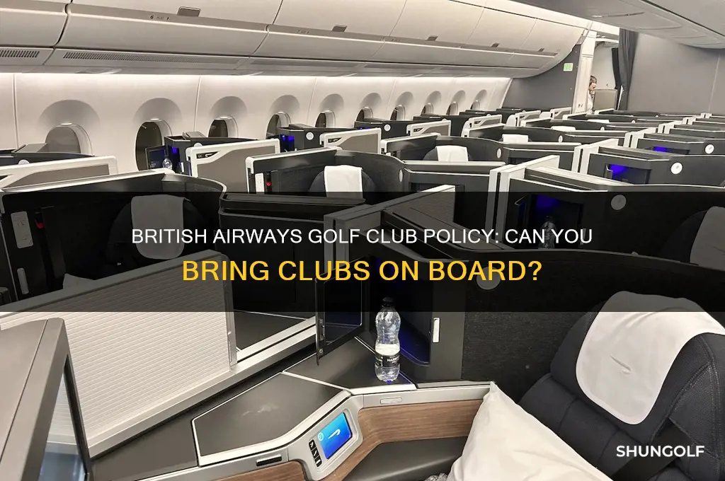 can i take golf clubs on british airways