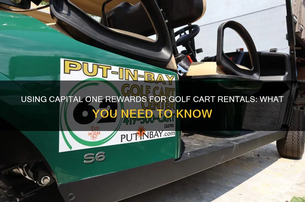 can i use capital one rewards for golf cart rental