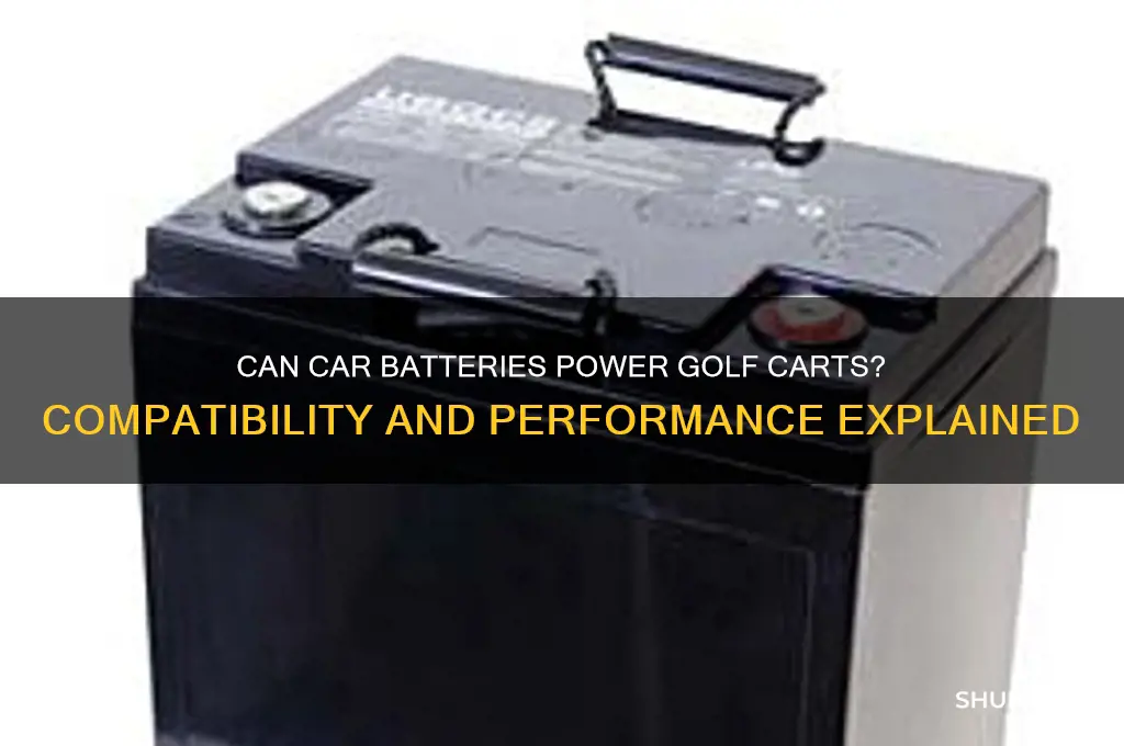 can i use car batteries in my golf cart