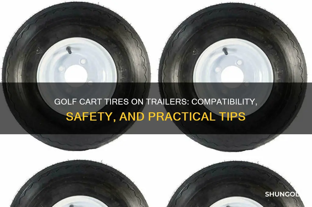 can i use golf cart tires on a trailer