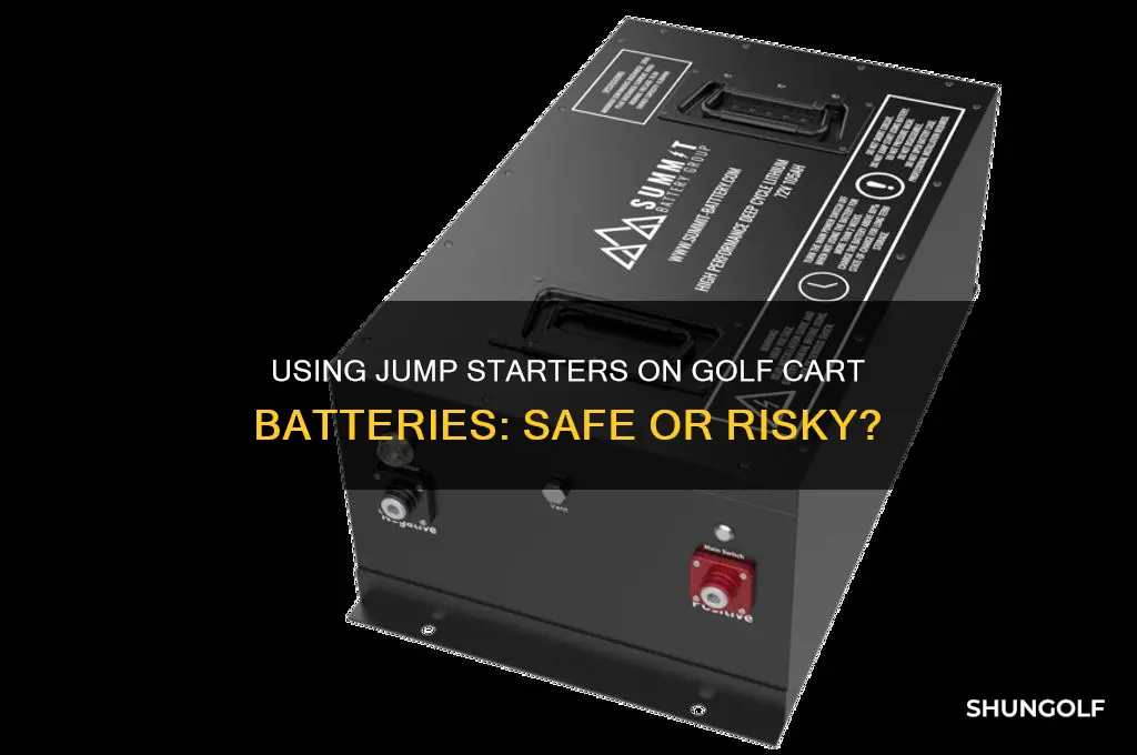 can i use jump battery on golf cart batteries
