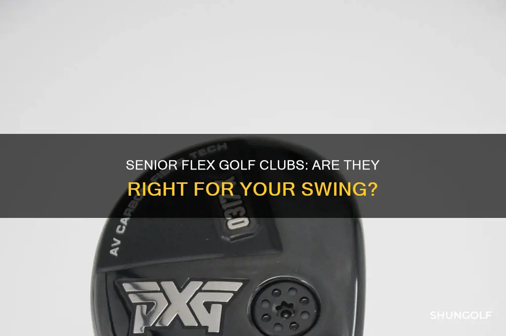 can i use senior flex golf clubs