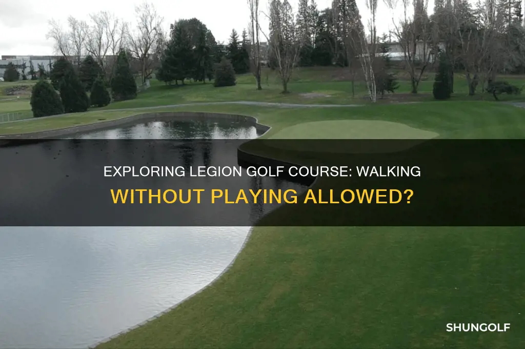 can i walk legion golf course and not play