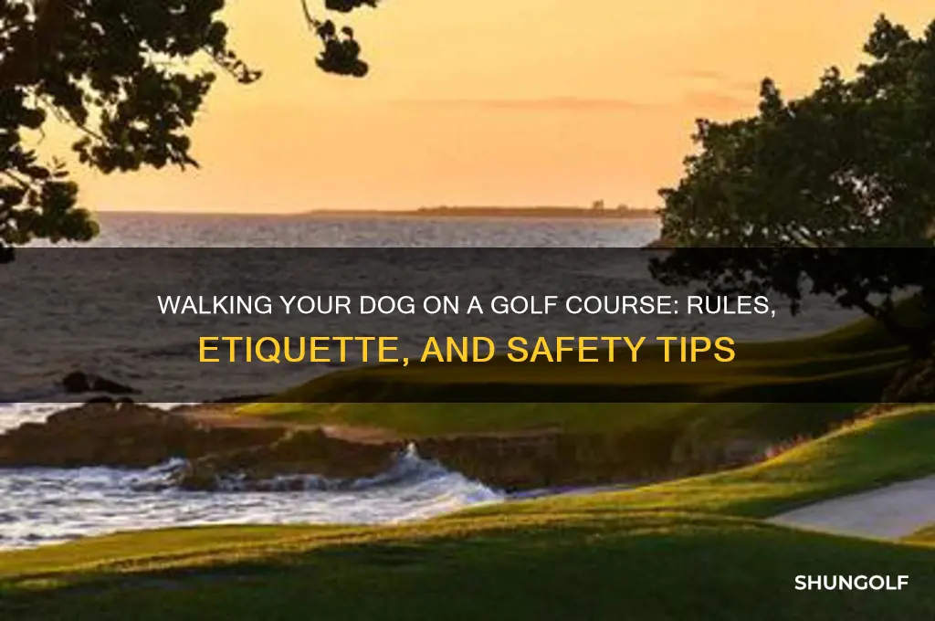 can i walk my dog on a golf course