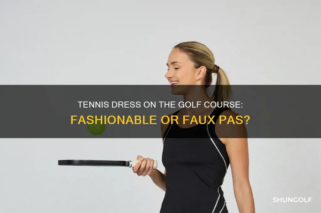 can i wear a tennis dress to play golf