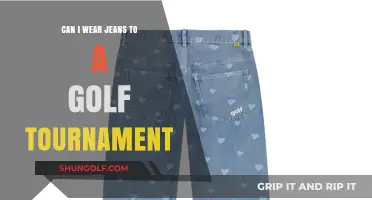 From Tee to Green: The Great Jeans Debate in Golf Tournaments