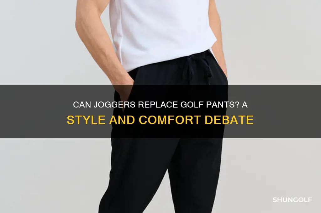 can i wear joggers to play golf