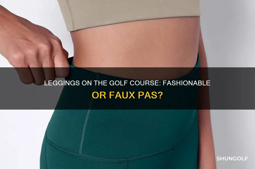 can i wear leggings on a golf course