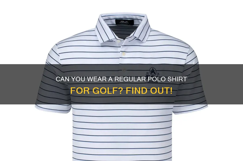 can i wear normal polo to play golf in