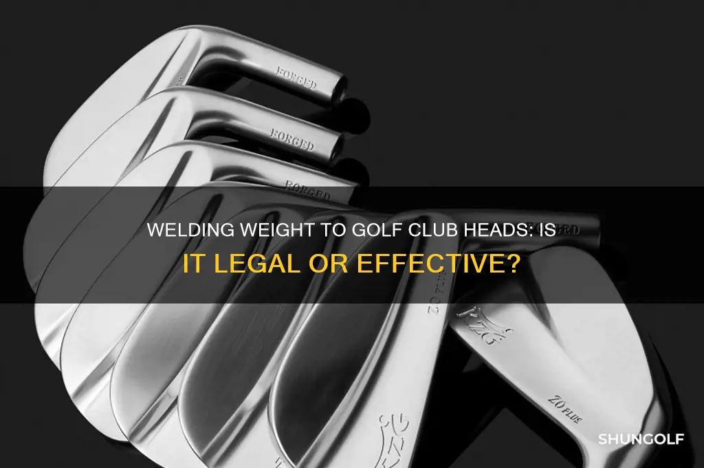 can i weld weight to golf club head