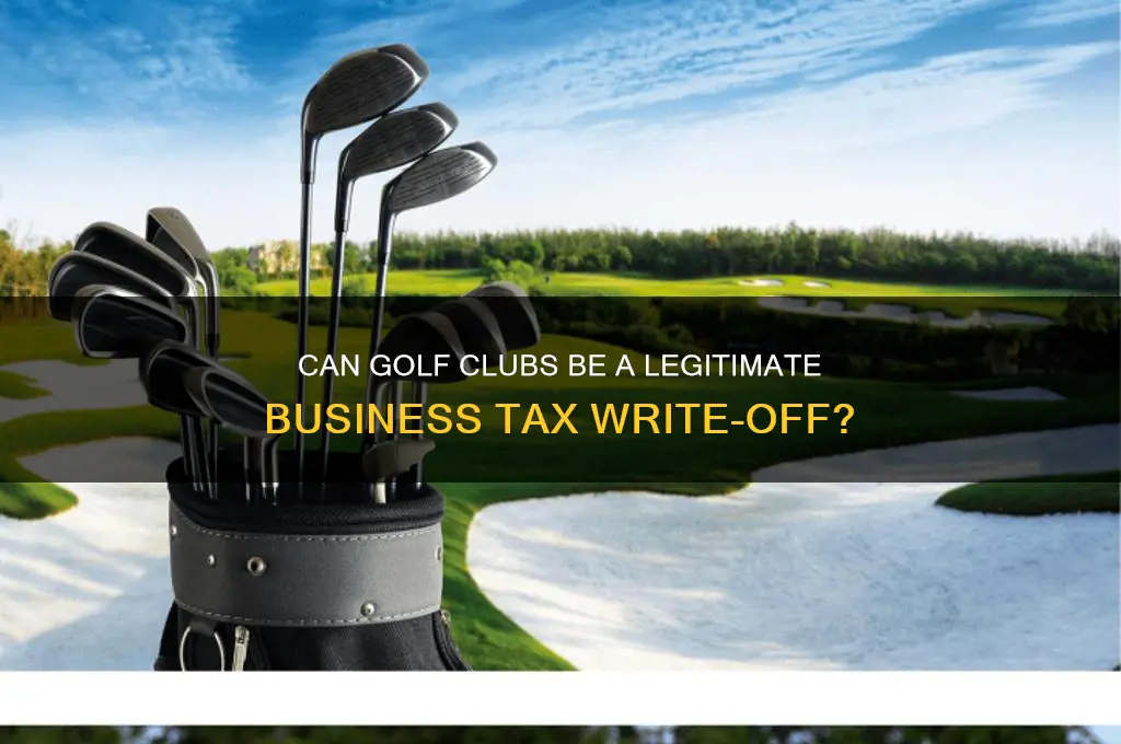 can i write off golf clubs as a business expense
