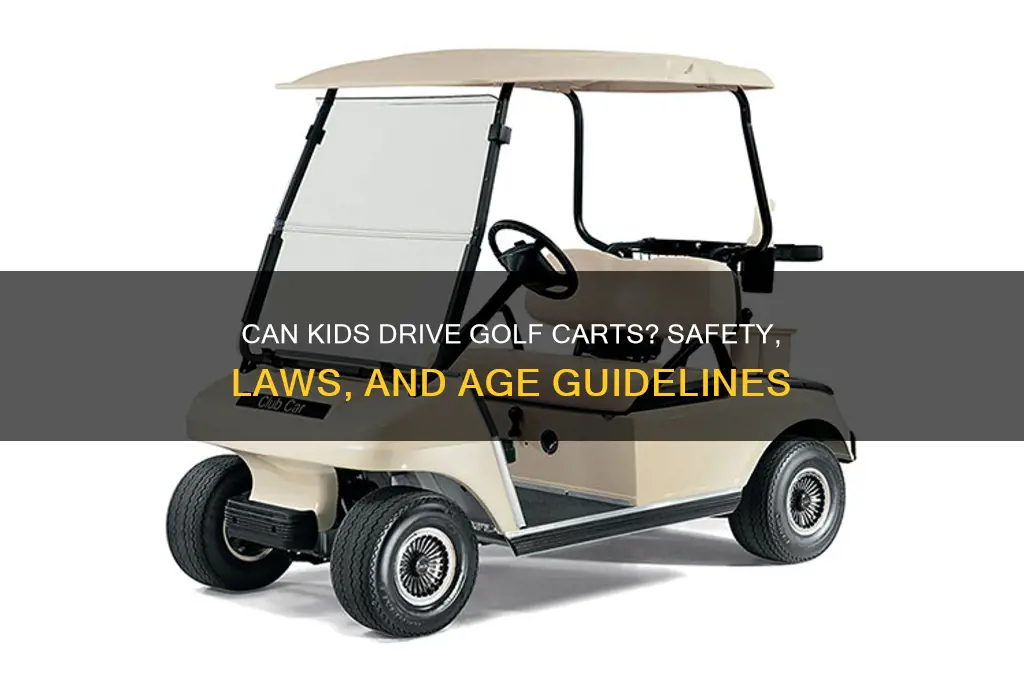 can kids drive golf carts