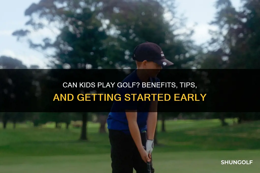 can kids play golf