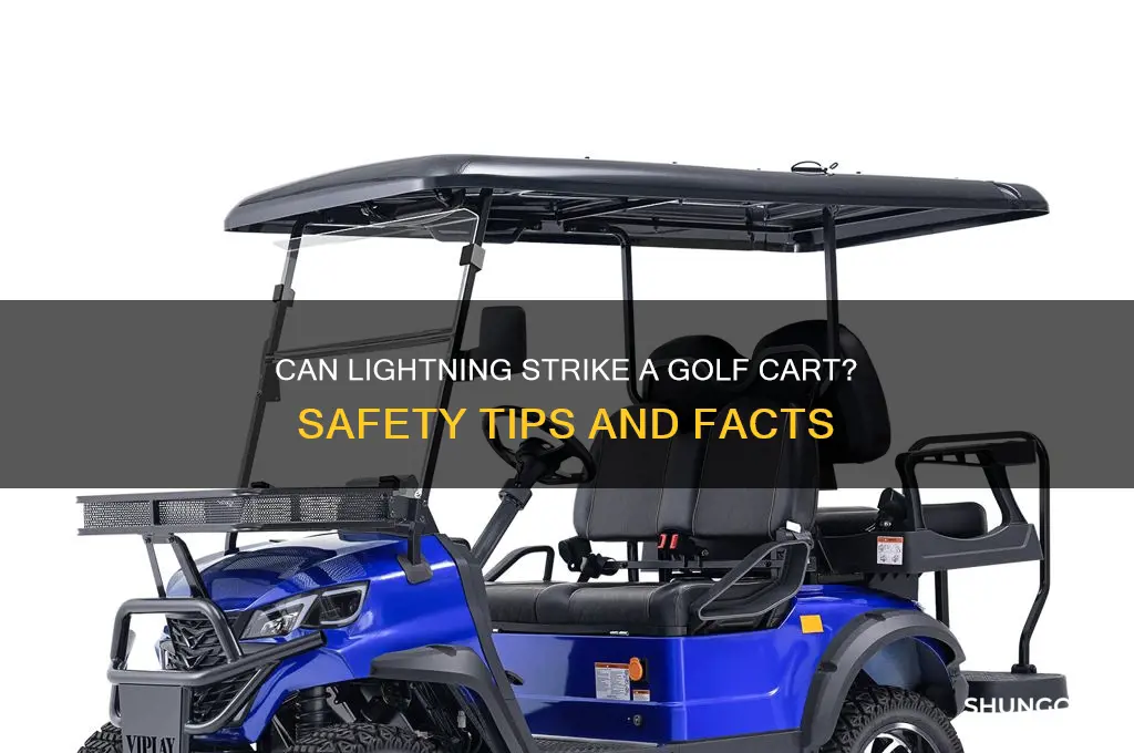 can lightning strike a golf cart