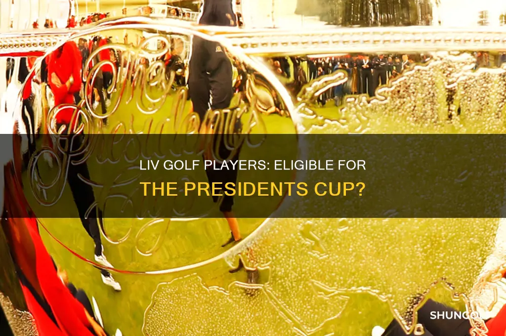 can liv golf players play in the presidents cup