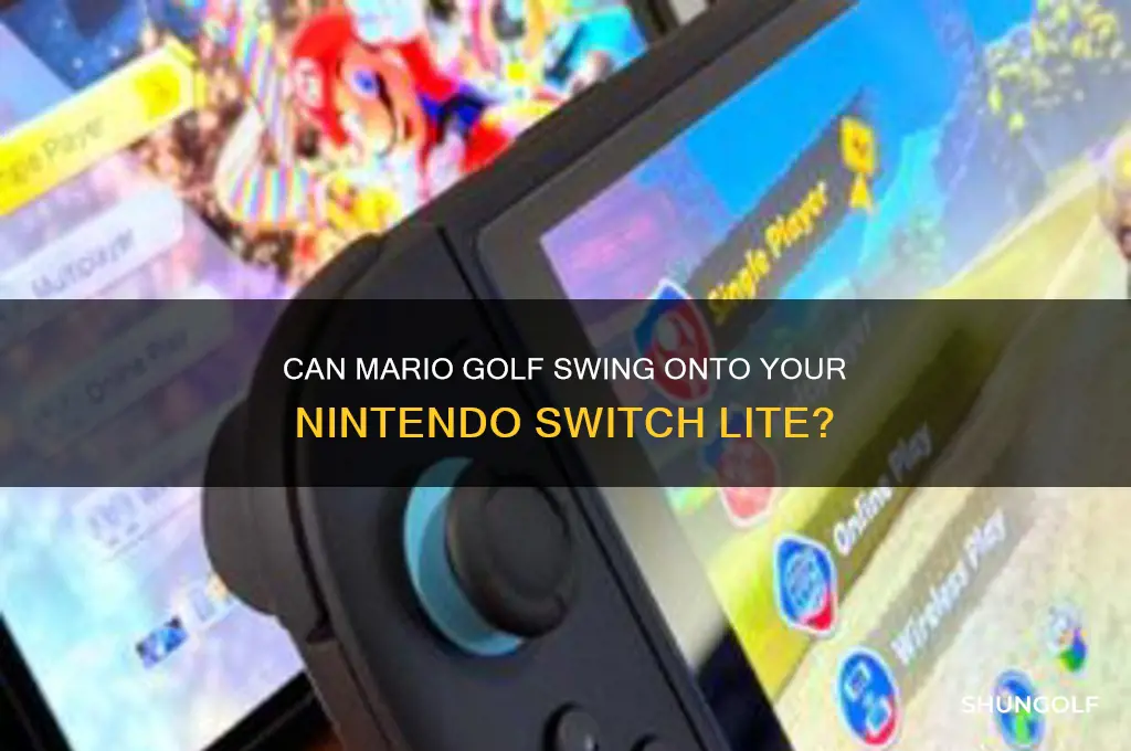 can mario golf be played on switch lite