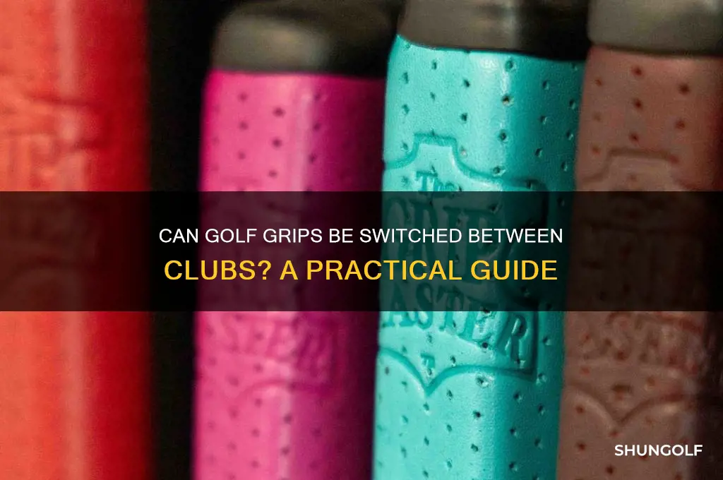 can my golf grips be switched to other clubs