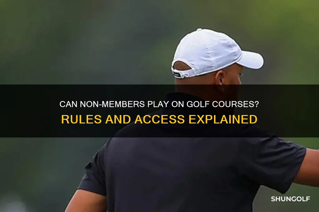 can non member play in golf course