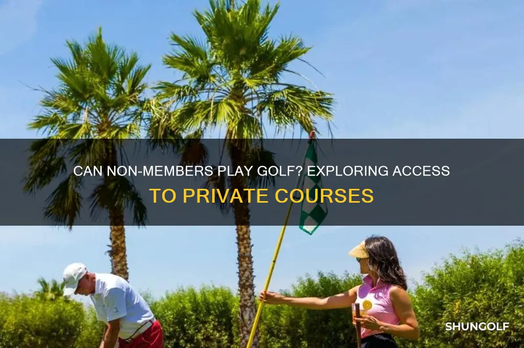 can non members play golf