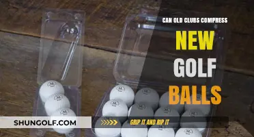 Do Old Golf Clubs Effectively Compress Modern Golf Balls?