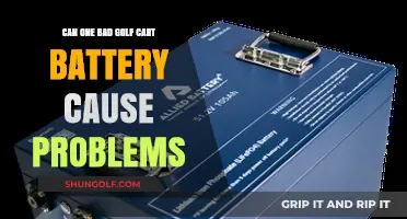 One Faulty Golf Cart Battery: Potential Issues and Troubleshooting Tips