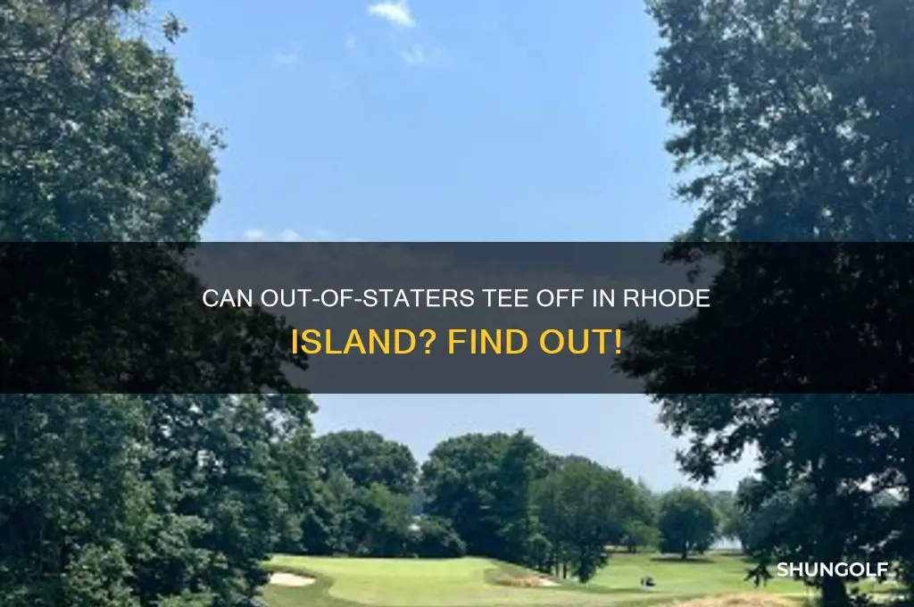 can out of staters play golf in ri