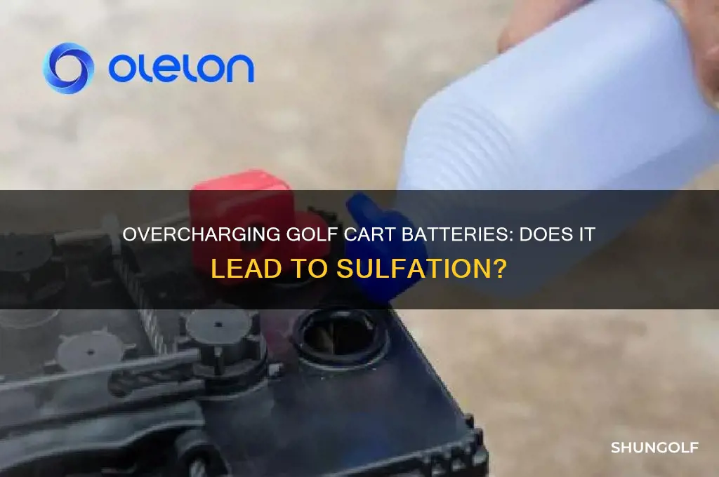 can over charging golf cart battery cause sulfication