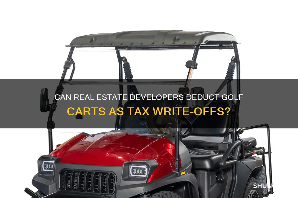 can real estate developer write off golf cart