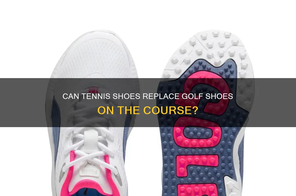 can regular tennis shoes be worn on golf course