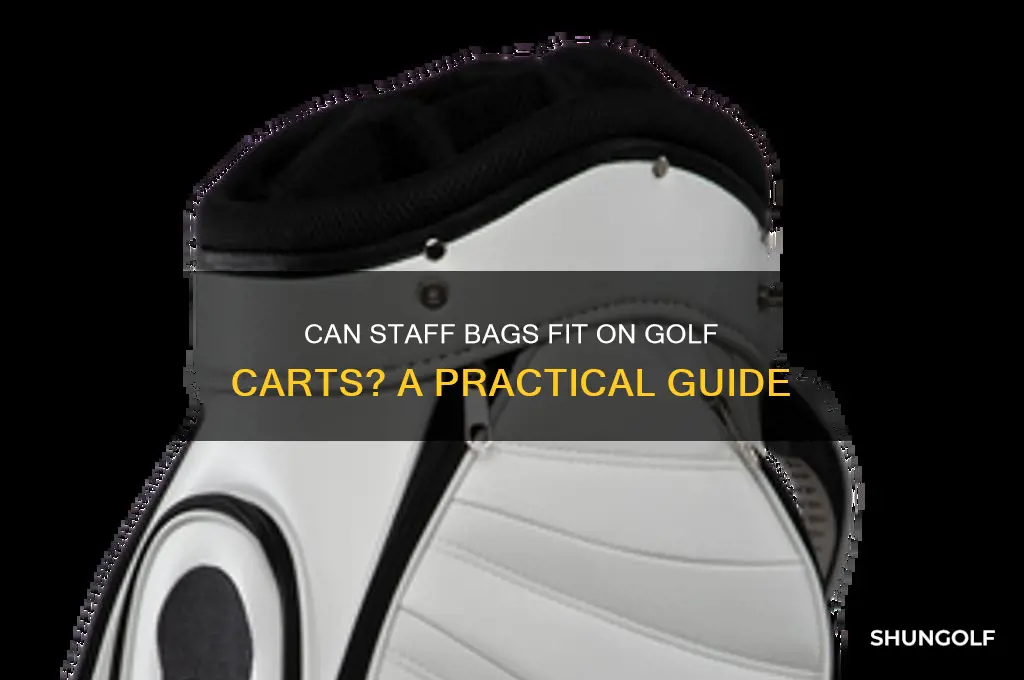 can staff bags fit on golf carts
