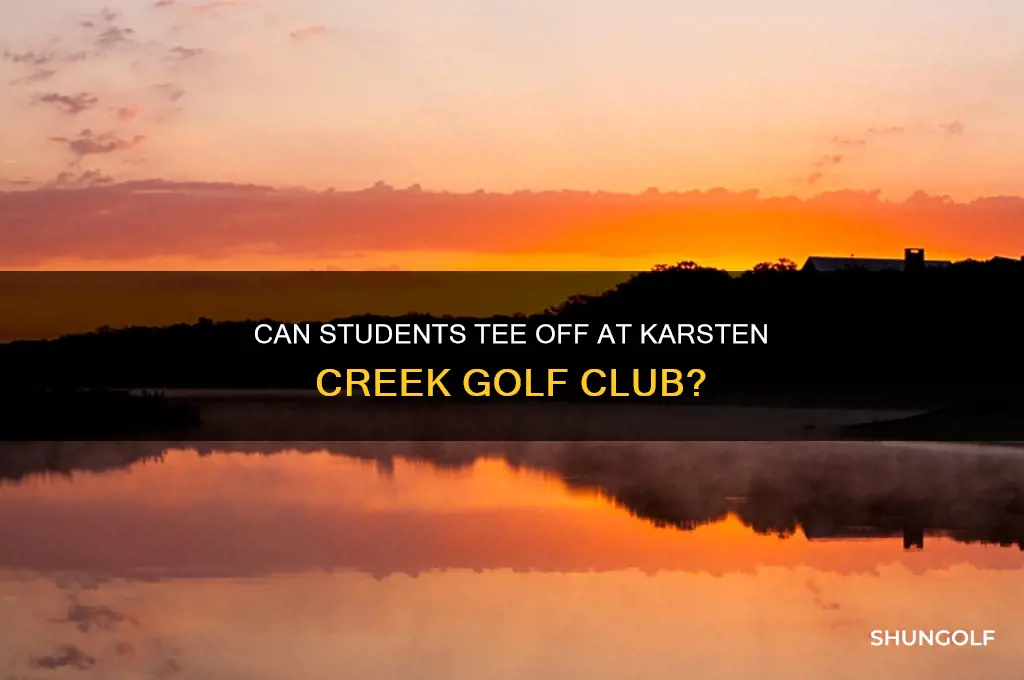 can students play at karsten creek golf club