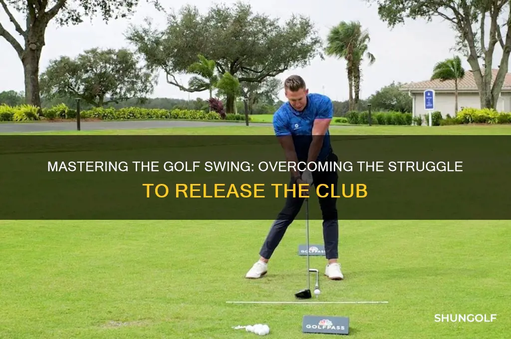 can t release golf club