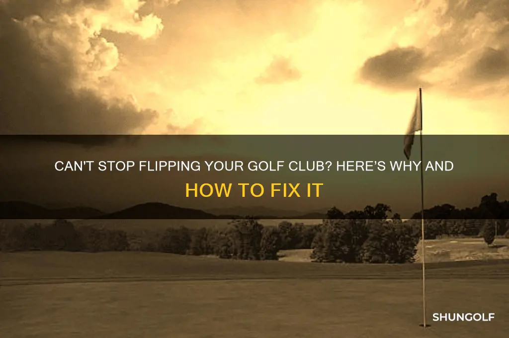 can t stop flipping golf club