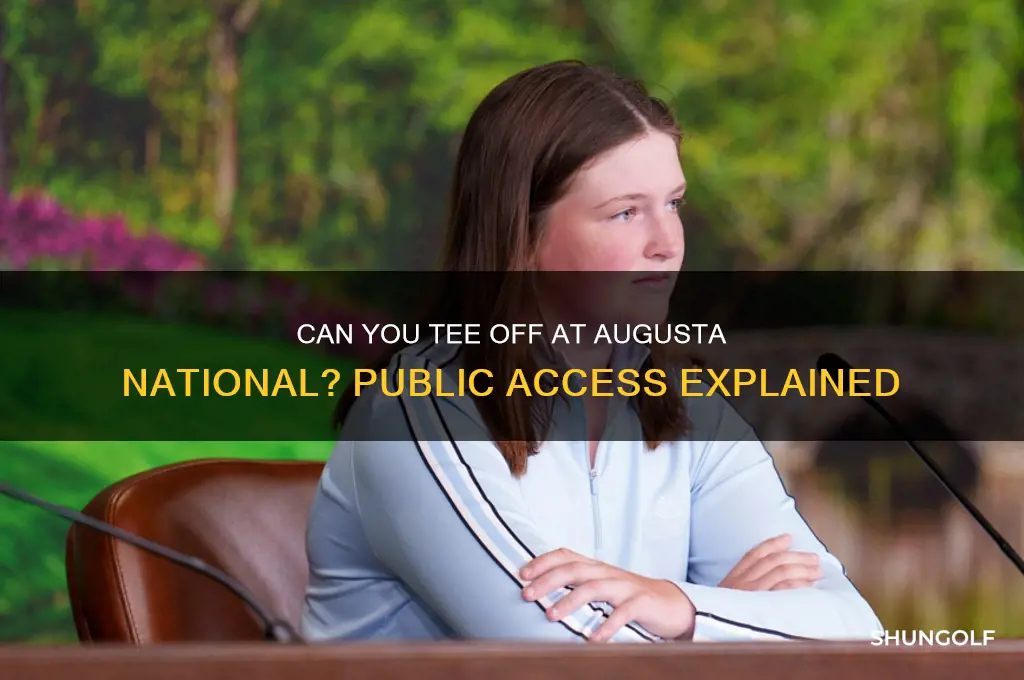 can the public play at augusta national golf club