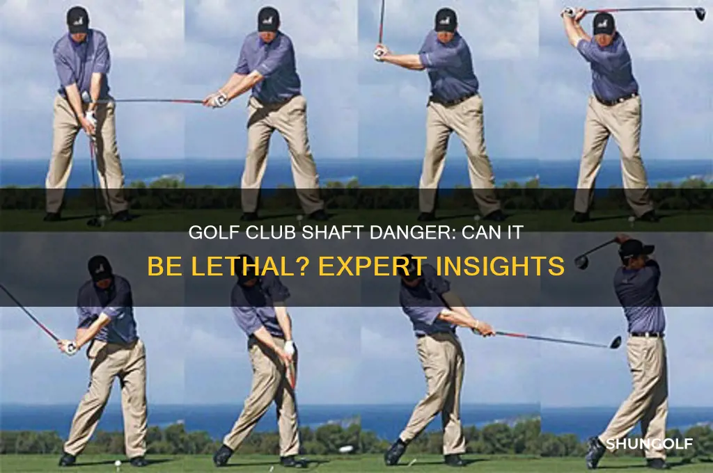 can the shaft of a golf club kill you