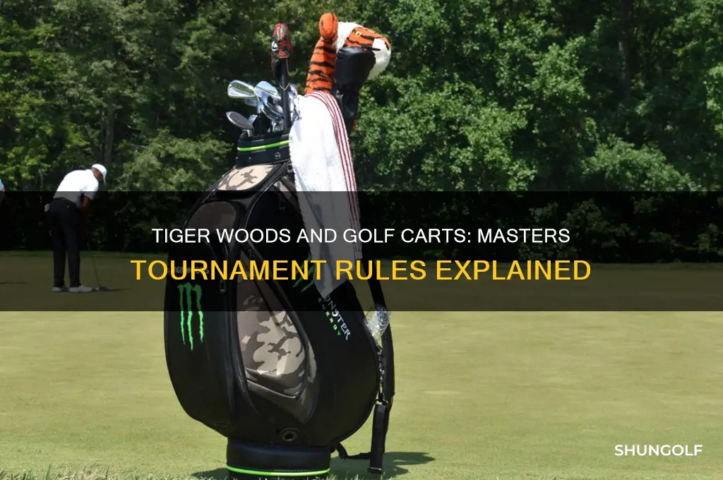 can tiger woods use a golf cart at the masters