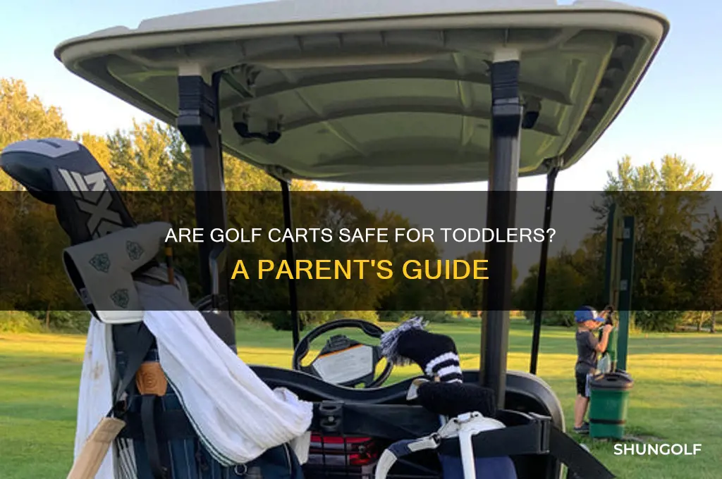 can toddlers ride in golf carts