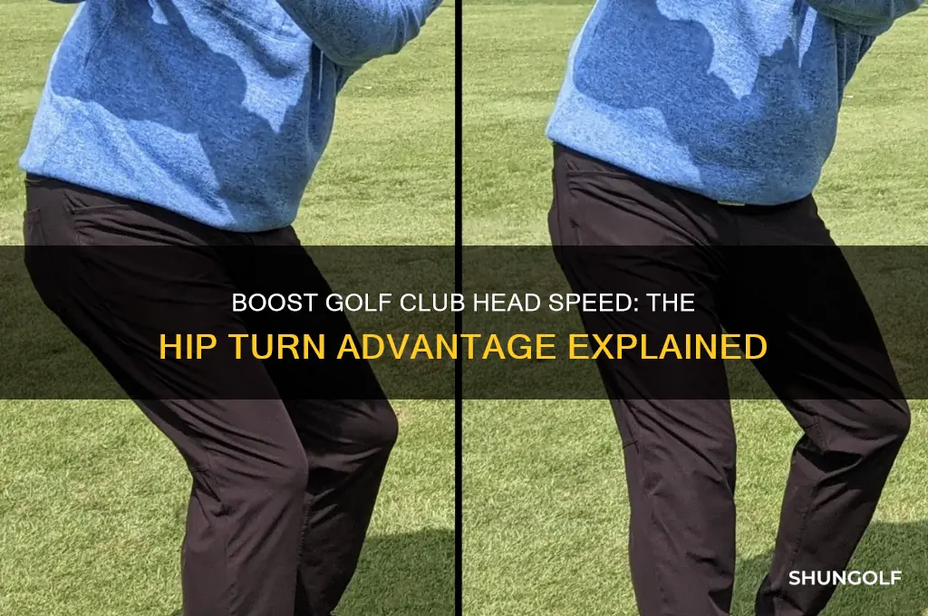 can turning ones hips increase golf club head speed