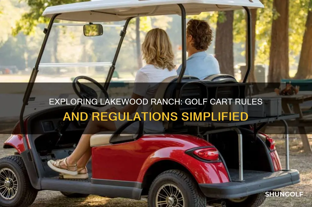 can u drive golf carts around in lakewood ranch