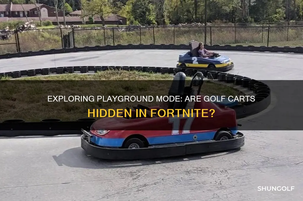can u find golf carts in playground mode