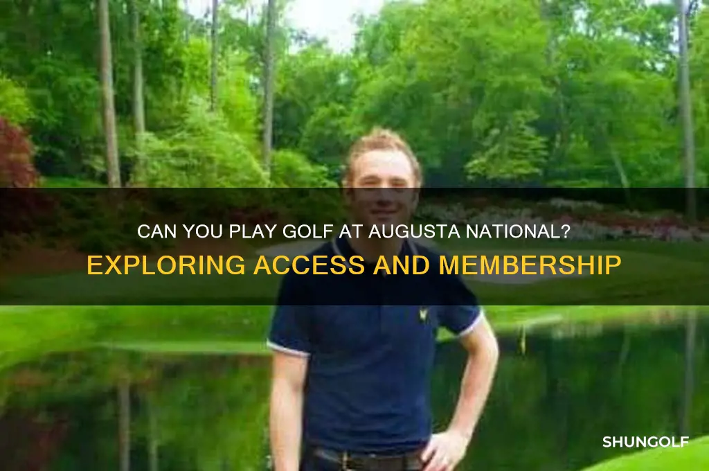 can u play golf at augusta