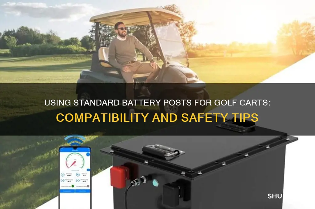 can u use standard battery post for golf cart