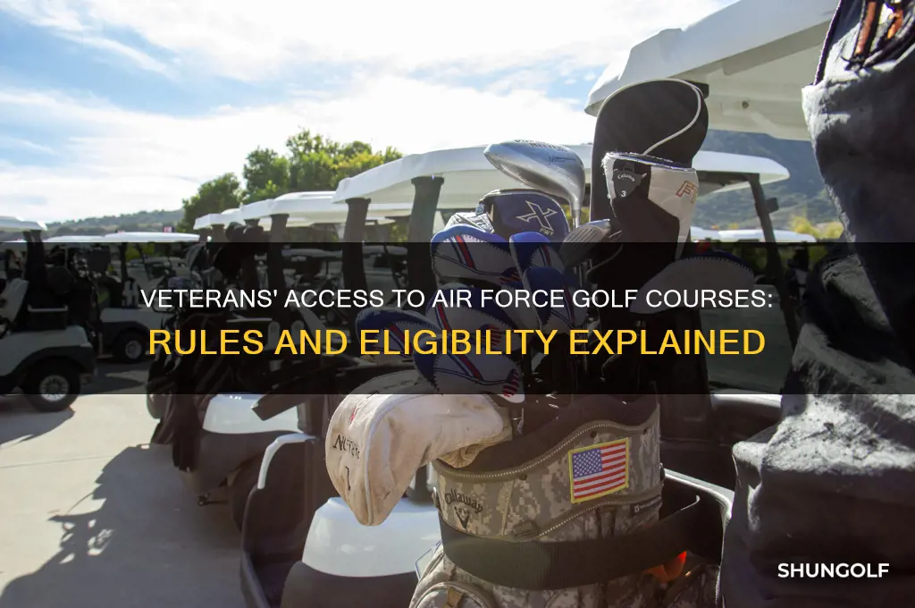 can vetwrans play of air force golf courses