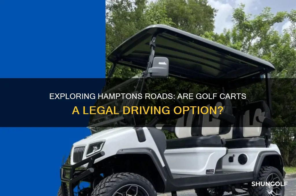 can we drive golf carts in the hamptons