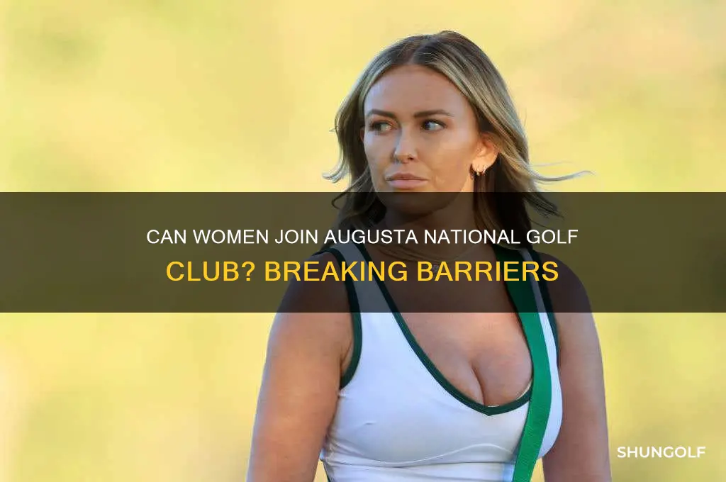 can women join the august national golf club