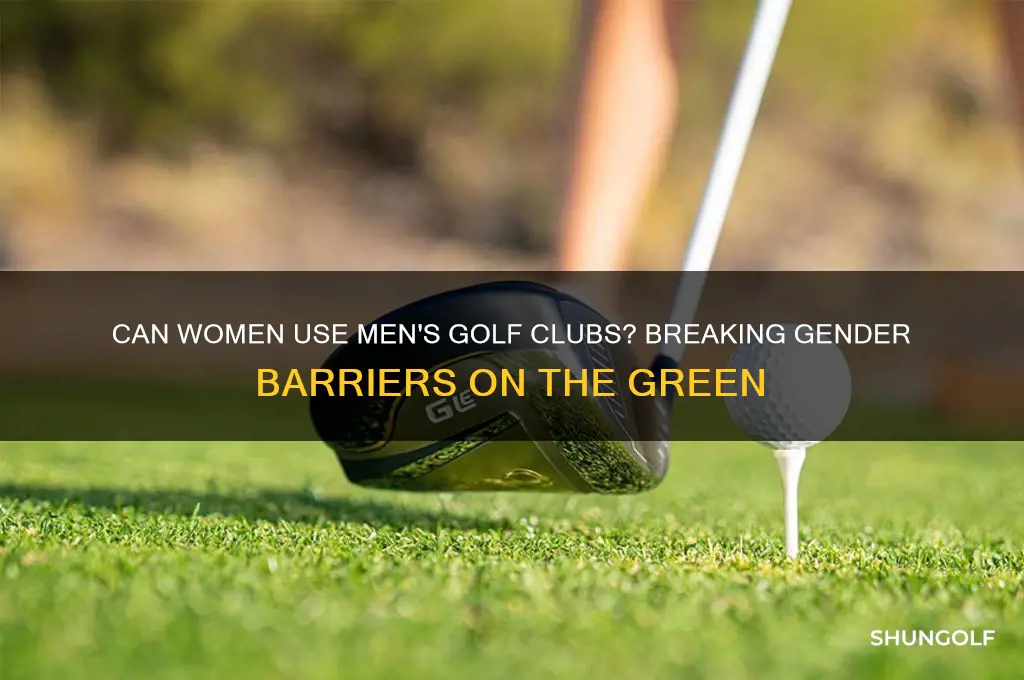 can women use mens golf clubs